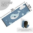 thumbnail image 3 of Cartoon Whales Cute Clouds Balloons Bedside Runner Rug 2'x 6' Non Slip Carpet Floor Mat Area Rug, 3 of 8