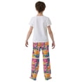 thumbnail image 4 of FORMRS Boys Pajama Pants with Pockets Size 13-14Y Kids Lounge Sleep Bottoms, Art Map, 4 of 8