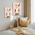 thumbnail image 2 of WFSposter Little Rabbit Poster Bunny Print Pastel Color Art Portrait Art Watercolor Art Gift for Kids & Parents Chic Decor for Nursery,Bedroom or Kid's Room 8x10 Wall Art, 2 of 7