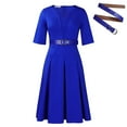 thumbnail image 2 of Women's Plus Size Fashion Elegant Temperament Fashion Casual Half Sleeve Dress, 2 of 8