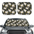 thumbnail image 2 of Fotbe Lilies Flowers 2-Piece Car Windshield Sun Shade | Sun Blocker for Car Windshield | Foldable Automotive Interior Accessories for Sun Protection-Large, 2 of 7
