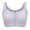 Silver Gray, variant on Aivtalk Zip Front Bras for Women Wireless Seamless Sports Bras Racerback Full Coverage Everyday Bras Padded for Daily Wear M Pink