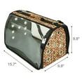 thumbnail image 3 of Small Pet Carrier for Small Dogs and Cats - Waterproof Soft Pet Travel Bag with Meshed Window - TSA Approved Pet Carrier for Cat Travel Bag - 7.9 x 13.8 x 7.9 Inch - Sisal, 3 of 8