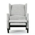 thumbnail image 4 of Nora Manual Recliner Lounge Chair- Wingback- Nailhead Trim- Gray, 4 of 6