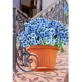 thumbnail image 6 of 24 Bundles Artificial Flowers for Spring Decoration, Outdoor UV Resistant Fake Silk Flowers No Fade Faux Plastic Plants for Indoor Outside Window Box Porch Hanging Basket Decor (Blue-violet), 6 of 8