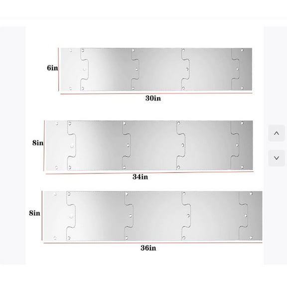 AURARMLET Durable Stainless Steel Kick Plate, Silver, Scratch-Resistant, Adjustable, for Any Door 1Set