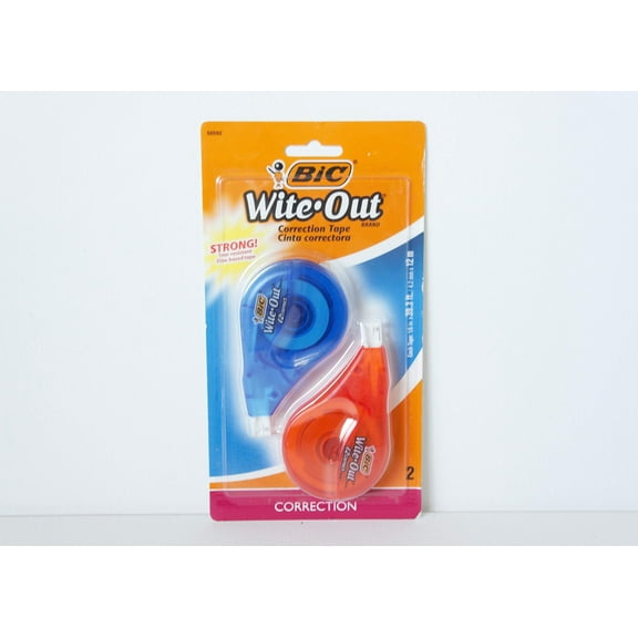 BIC Wite-Out Brand EZ Correct Correction Tape BICWOTAPP21 2/pk