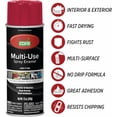 thumbnail image 4 of Color Care Multi-Surface Enamel Spray Paint and Rust Inhibitor, Ruby Red, 12 fl oz, 4-Pack, 4 of 6