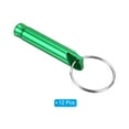 thumbnail image 3 of Uxcell Safety Whistle, Aluminum Outdoor Survival Whistle for Hiking, Green 12 Pack, 3 of 5