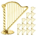 thumbnail image 1 of 30pcs Miniature Harp Instrument Model Mini Harp Ornament Small Harp Instrument Christmas Tree Hanging Decor Mini Musical Instrument Ornaments For Festive Music Decor, 1 of 8