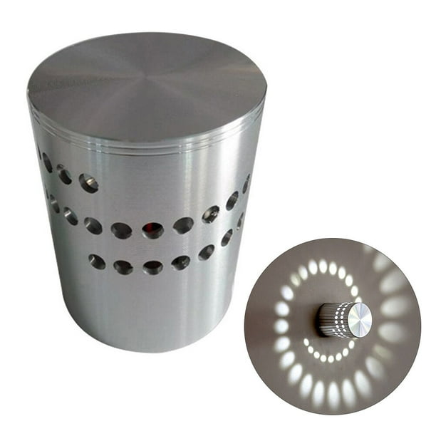 Aplique de pared LED en espiral - Aplique de pared LED en espiral moderno de 1 W, luz de techo empotrada, lámpara de discoteca, bar, karaoke, blanco
