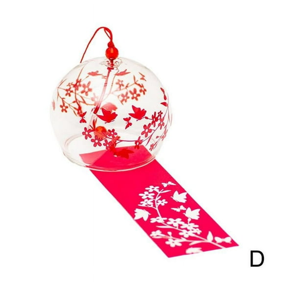 SharkTRUE 1pc Japanese Wind Bell Japan Wind Chimes Handmade Glass Office Decor Decors W2z8 Furin