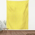 thumbnail image 4 of Ambesonne Geometric Fabric by the Yard Upholstery, Bicolored Minimalist Art, 5 Yards, White and Yellow, 4 of 5