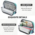 thumbnail image 5 of Standing Pencil Case with Base Large Capacity Stationery Pouch Pen Bag with Zipper for Women Men Tie-dye Dandelions Pattern, 5 of 7