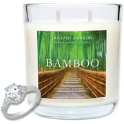 Jackpot Candles Bamboo Candle with Ring Inside (Surprise Jewelry $15 to $5,000) Ring Size 6