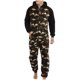 thumbnail image 2 of Pijama de camuflaje de terciopelo de doble cara con capucha informal para hombre, traje unido con cremallera Pompotops oipoqjl29305, 2 of 9