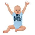 thumbnail image 3 of Cute I Look Like Daddy Dad Joke Bodysuit Jumper Boys Infant Baby Brisco Brands NB, 3 of 7