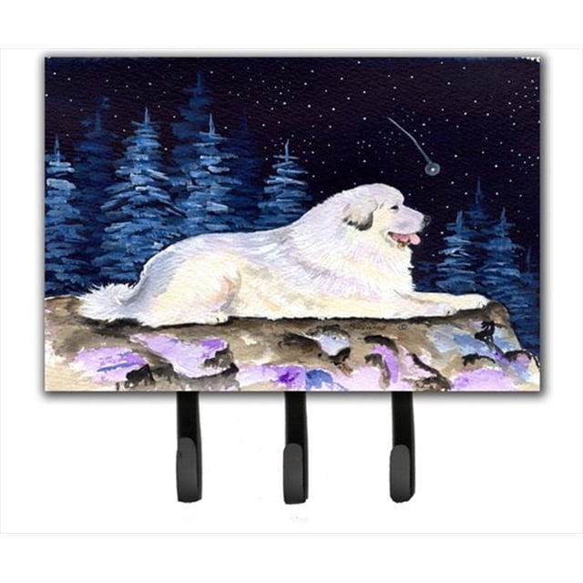 Carolines Treasures SS8438TH68 Porte-Laisse Ou Crochet pour Clé Great Pyrenees Nuit Étoilée