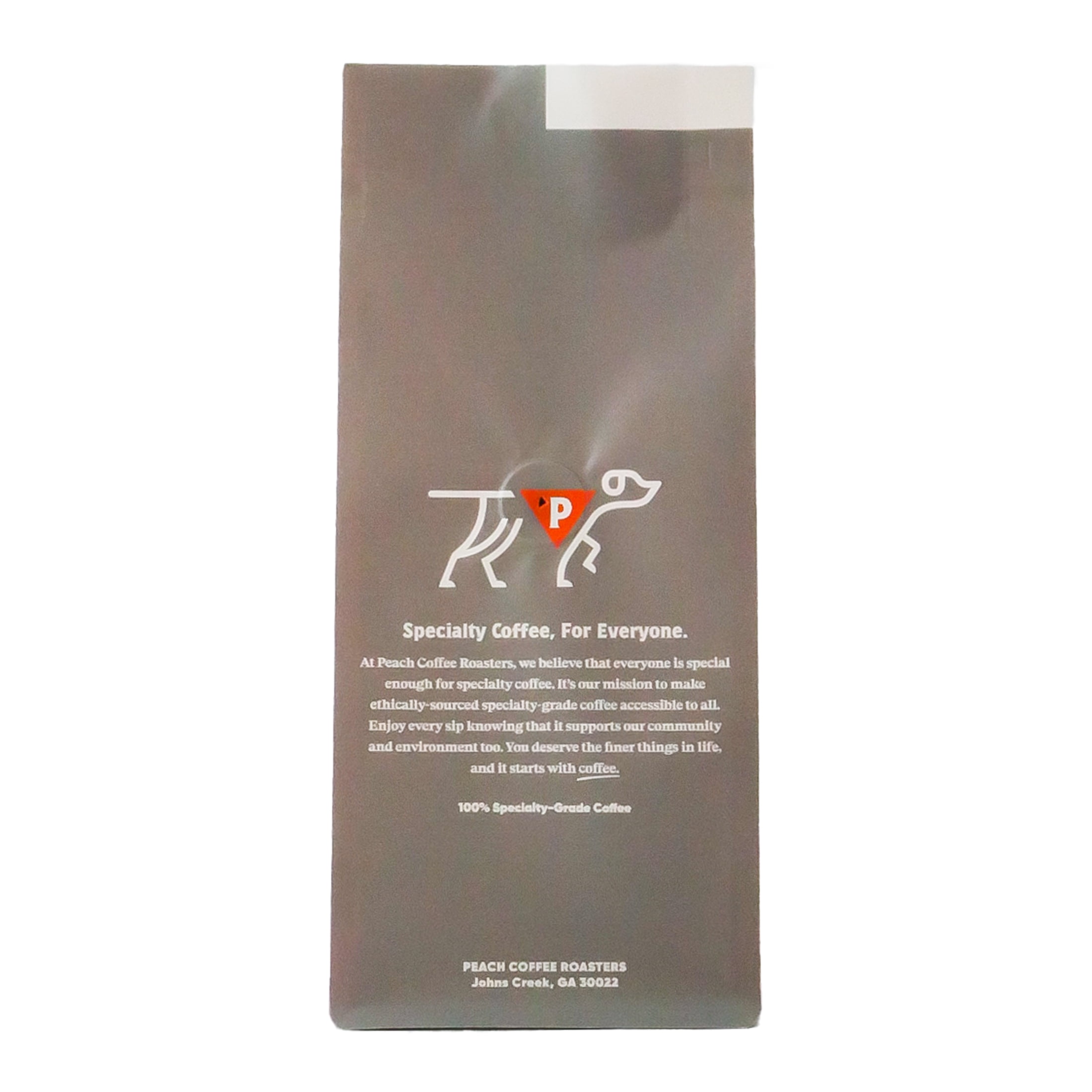 Local Peach Coffee Roasters Red Clay Blend, Dark Roast, Whole Bean Coffee 8oz, Naturally Caffeinated