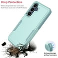 thumbnail image 2 of For Samsung Galaxy S25 FE Case, Shockproof Heavy Duty Rugged Phone Case for Samsung Galaxy S25 FE, Tekcoo Military Grade Protection Dual Layer Sturdy Durable Cover Cute Bumper - Mint, 2 of 8