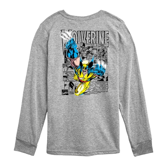 Marvel Wolverine - Comic Book Panels - Toddler and Youth Long Sleeve Graphic T-Shirt