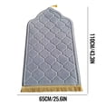 thumbnail image 6 of Prayer Mat 1PC,Foldable Flannel Carpet with Non-Slip Backing for Home, Office & Travel Use(Gray), 6 of 9