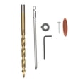thumbnail image 3 of Punzonadora de bolsillo Irfora Todo en uno Kit de plantilla de aluminio para agujeros de bolsillo Kit de carpintería de taladro de espiga de 15 grados Localizador de agujero oblicuo con broca escalona Irfora Punzonadora de bolsillo, 3 of 7