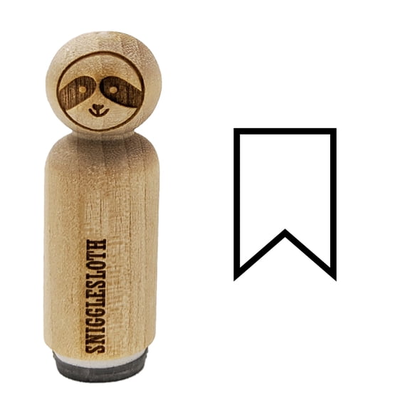 Pennant Swallowtail Outline Rubber Stamp for Scrapbooking Crafting Stamping - Mini 1/2 Inch