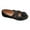 Black, variant on Womens Comfortable Ballet Flats, Business Office Dress Shoes, Dressy Round Toe Slip On Work Flats Black 7