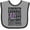 Heather and Black, variant on Inktastic Cystic Fibrosis Awareness Strength Courage Support Boys or Girls Baby Bib