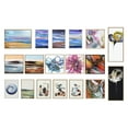 thumbnail image 4 of Kate and Laurel Sylvie By The Fireplace Series Framed Canvas Wall Art Set by Xizhou Xie, 3 Piece Set Gold, Modern Abstract Colorful Brushstrokes Art for Wall, 4 of 6