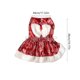 thumbnail image 3 of Vestido clásico navideño para mascotas, vestido informal para perros, vestido con mangas con volantes para fiestas navideñas, regalo de Navidad para mascotas, 3 of 5