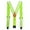 green, variant on 2 inch width fully elastic Y shape non-metal Airport Free Suspenders for work