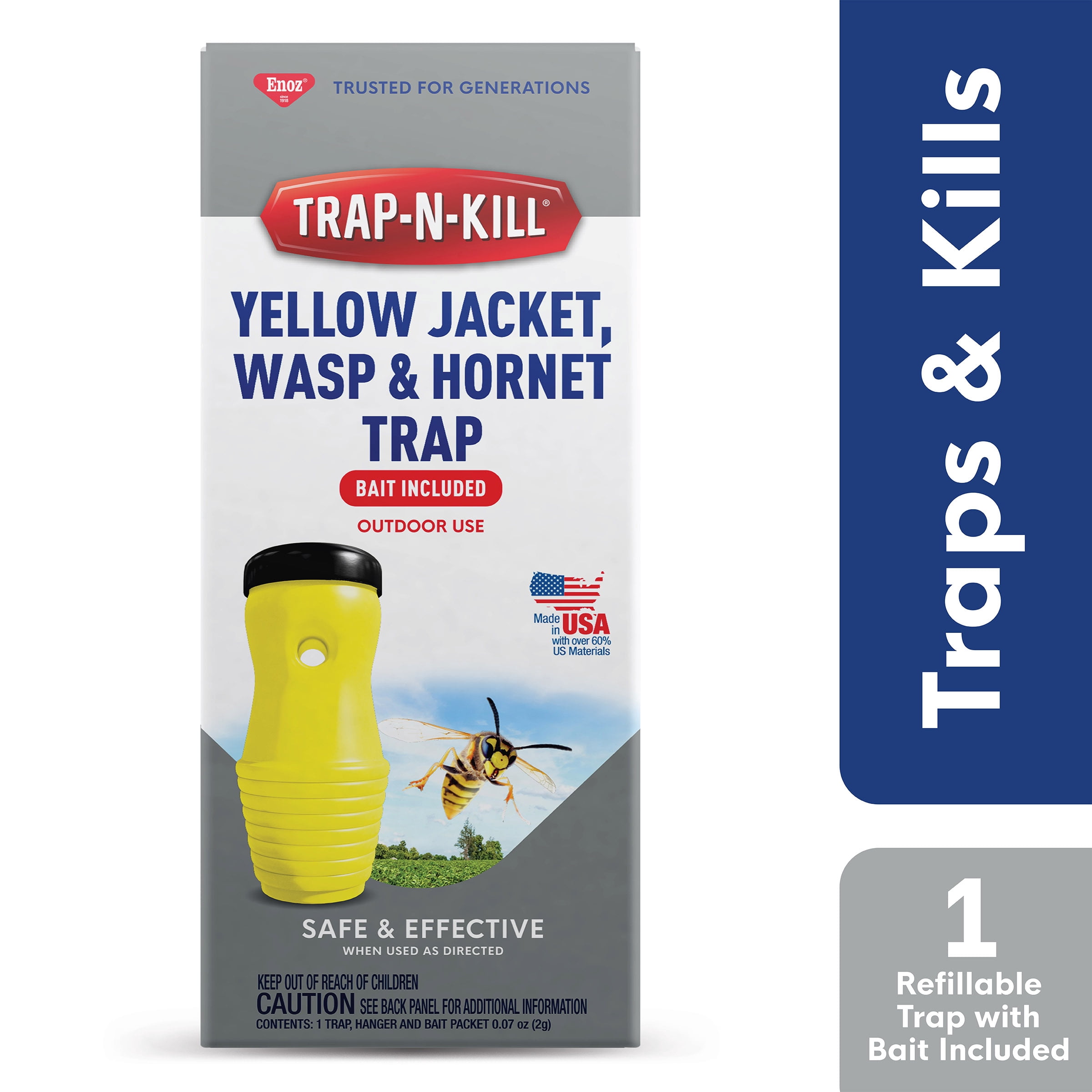 帯付 W.A.S.P. Accept BlackSabbath EZO 9枚 Enoz Yellow Jacket Wasp Hornet Trap with Bait, Outdoor Pest