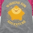 thumbnail image 3 of Disney Wish - Wishing For Adventure - Toddler & Youth Girls Raglan Graphic T-Shirt, 3 of 4