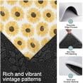 thumbnail image 3 of White Yellow Sunflower Pattern Kitchen Rugs Sets Of 3,Kitchen Runner Rugs Non Skid Washable,Decorative Kitchen Floor Mats for Kitchen,Sink,Laundry,17"x30"+ 17"x47" + 17"x59", 3 of 6