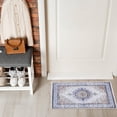 thumbnail image 3 of GLN Rugs Vona - Indoor, Machine Washable Area Rug 2'x3' Cream/Navy Home Carpet, 3 of 7