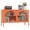 Orange, variant on Metal Storage Cabinet with Doors and Shelves,2 Door TV Stand,Accent Cabinet,Metal Locker
