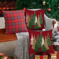 thumbnail image 4 of Christmas Pillow Covers 18x18 Inch Set of 2 Christmas Tree Decorative Red Throw Pillows Winter Christmas Decor for Home Couch TH-50C18, 4 of 6