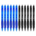 thumbnail image 1 of CHENMEI 12pcs Retractable Erasable Gel Pens Clicker Black & Blue Point(0.5) Make Mistakes Disappear Premium Comfort Grip Black & Blue Ink for Writting Note Taking（24ml）, 1 of 9