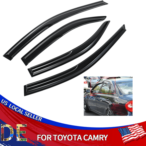 4Pcs For 2002-2006 Toyota Camry Window Visor Vent Rain Sun Deflector Guard*