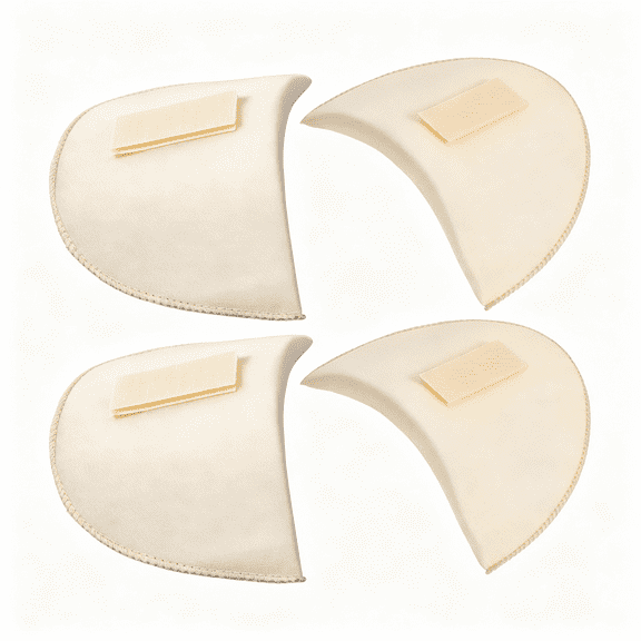 ICERUN 2Pairs Removable Shoulder Pads for Womens Clothing, Soft Sponge Shoulder Enhancer Pads, Adjustable Non Slip Shoulders Inserts for Blazer Dress T-Shirt Shoulder Pads