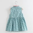 thumbnail image 6 of Chinese Girls Dress Flower Print Qipao Sleeveless Cheongsam Dresses Princess Birthday Party Costume 1-6 Years, 6 of 12