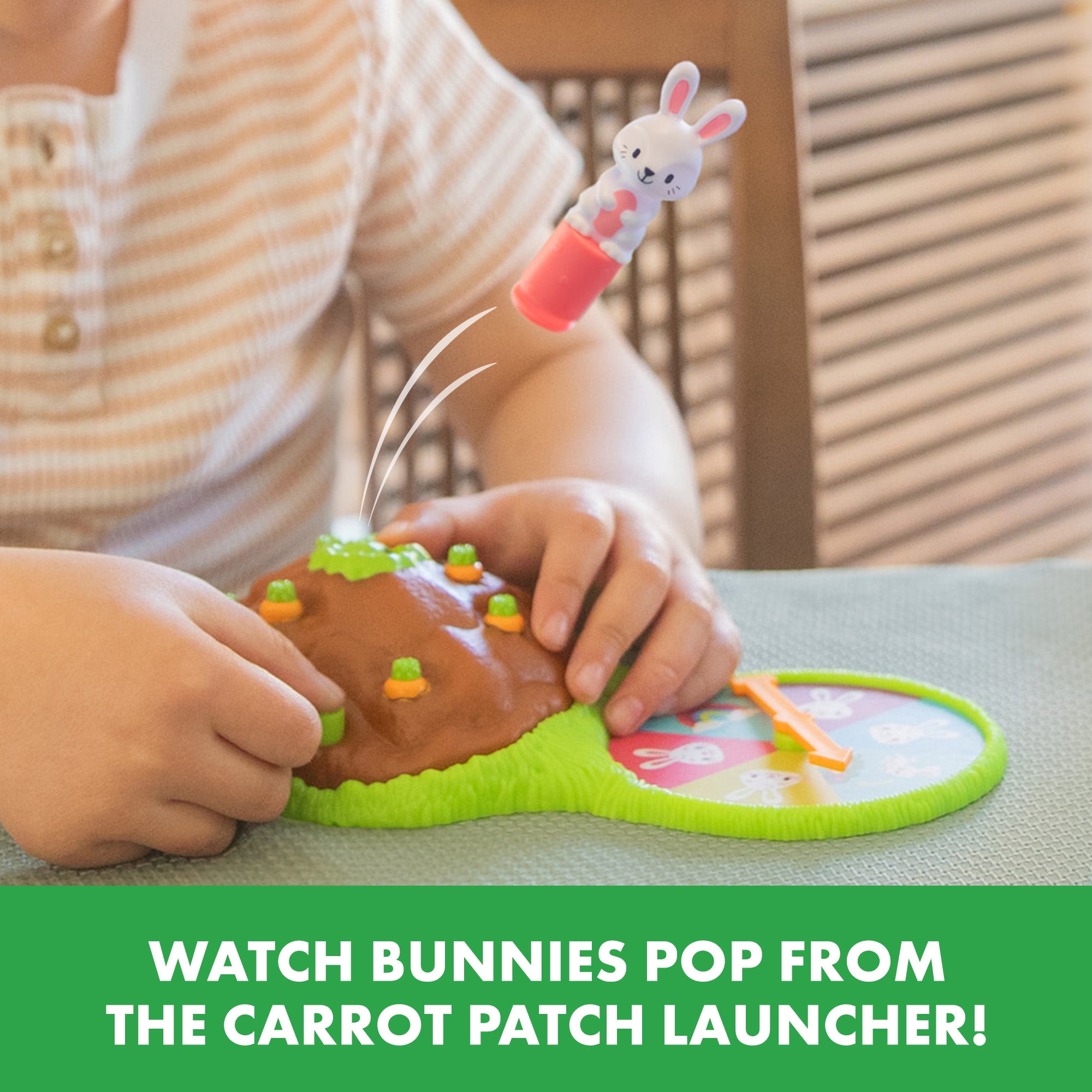 Educational Insights Pop Pop Bunny Hop, Memory & Color Matching Game for 2-4 Players, Ages 3+