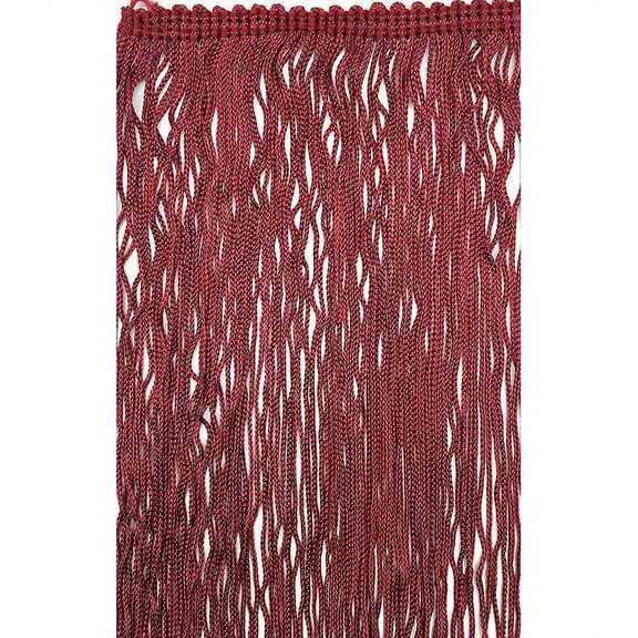 Trimplace Cranberry 14" Chainette Fringe - Sold by the Yard