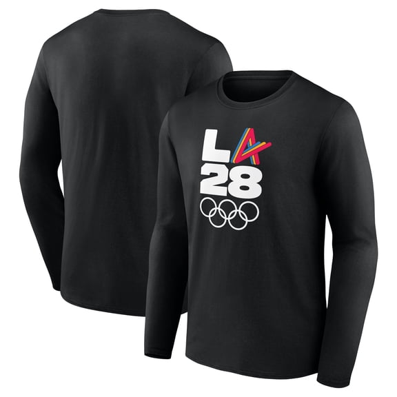 Men's Black LA 2028 Summer Olympics Athlete Spirit Long Sleeve T-Shirt