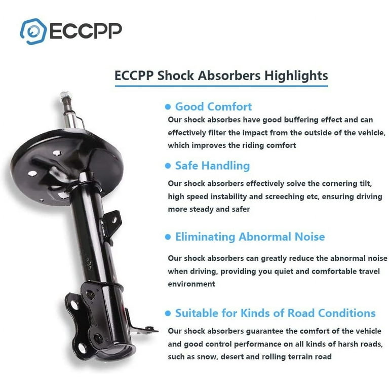 Shocks,ECCPP Rear Shock Absorbers Strut Assembly Kits for