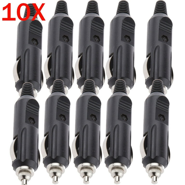 12v male car cigarette lighter socket plug connector 10 Pack 12V Male Car Cigarette Lighter Socket Plug Connector US