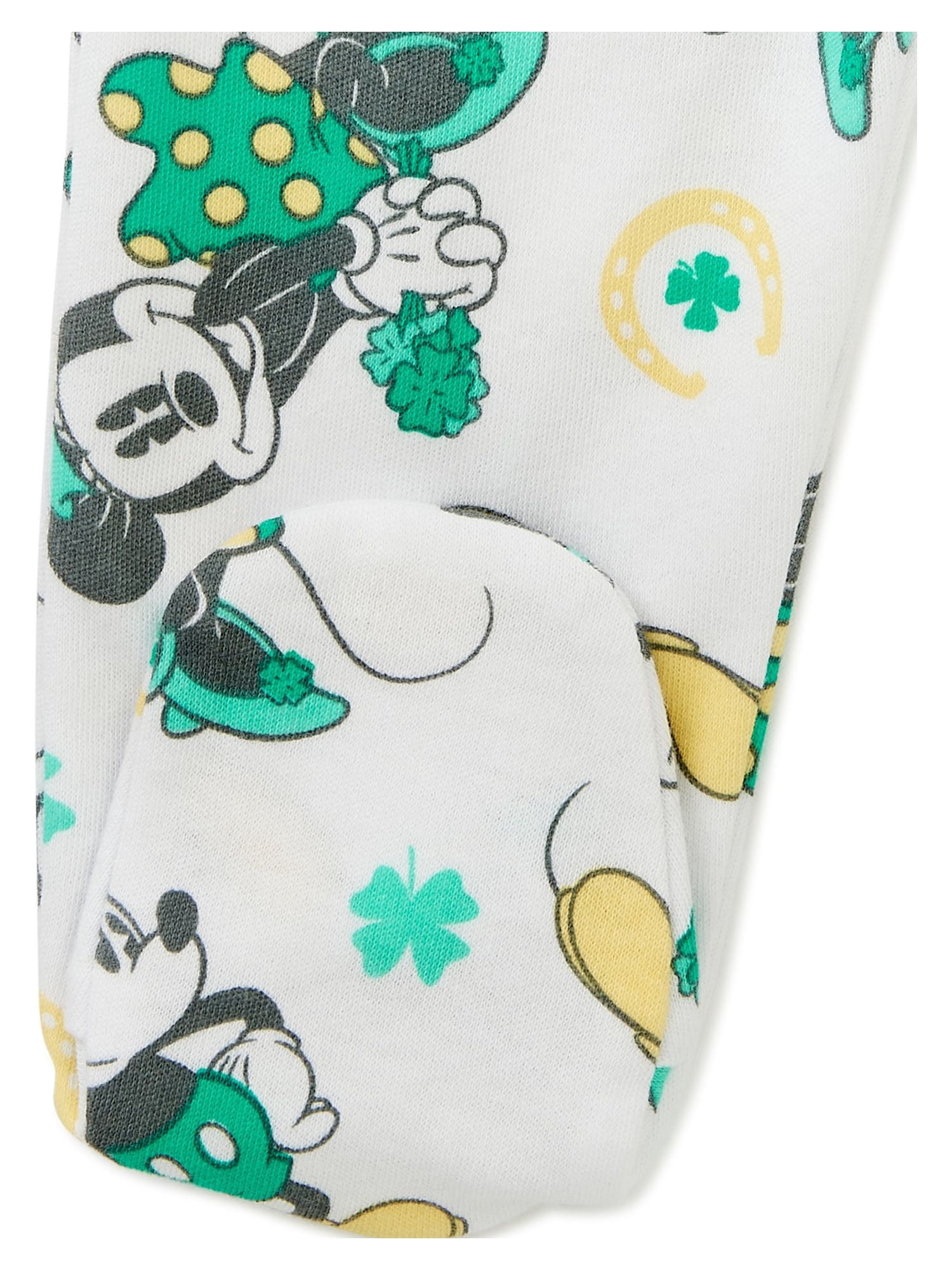 Mickey Mouse St. Patrick's Day Baby Boy and Girl Unisex Blanket Sleeper, Sizes NB-9M