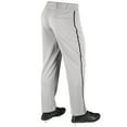 thumbnail image 2 of Champro Sports MVP Open Bottom Baseball Pants with Braid, Youth Large, Grey with Black Braid, 2 of 4